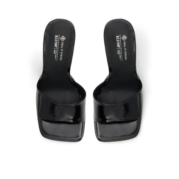 Call it SPRING Selita Mule Sandal - black patent leather - size 5 - Picture 6 of 16